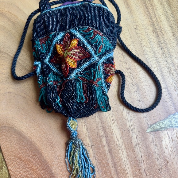 Roaring 20’s Flapper Vintage Beaded Pouch Purse Bag-Made in France 🧡 🛍️ - Picture 10 of 13